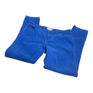 Women’s Vineyard Vines Corduroy Style Cotton Bold Blue Straight Leg Jeans Size 8